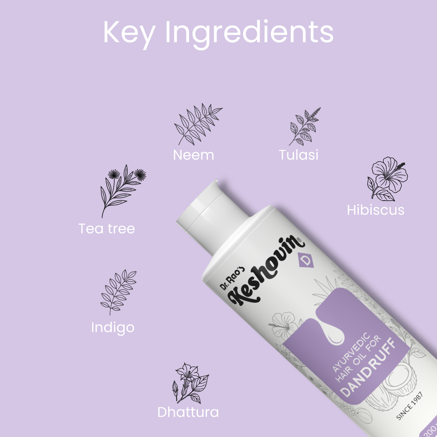 Anti Dandruff Herbal Hair Oil