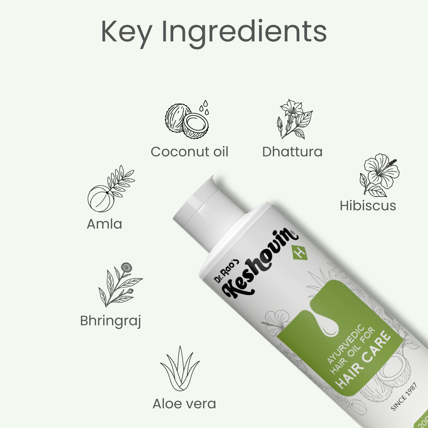 Keshovin Ayurvedic hair growth oil