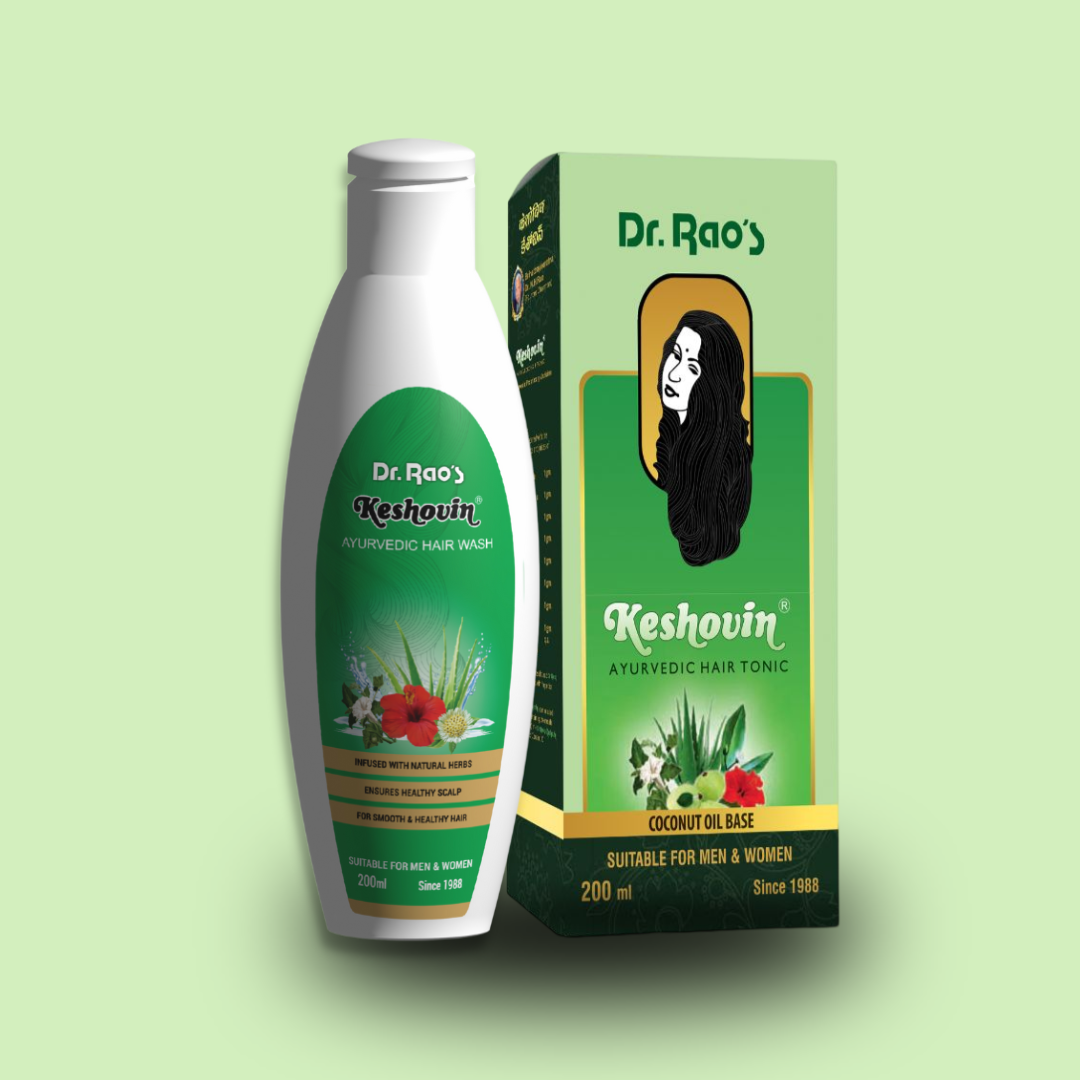 Combo offer Keshovin Hair Tonic (200ml),Keshovin Hair Wash (200ml)