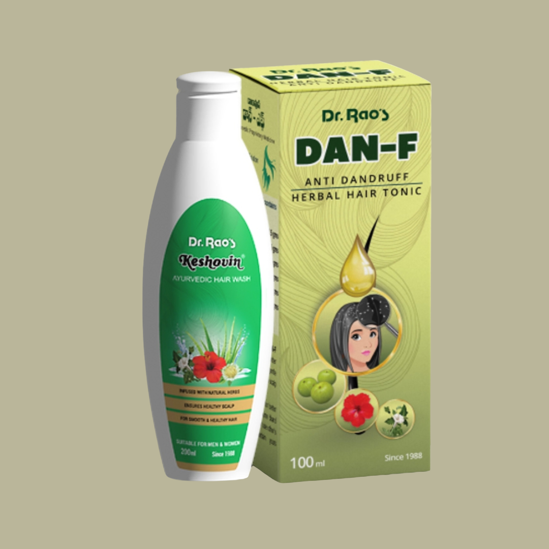 Combo of Dan-F (100ml), Keshovin Shampoo (200ml)