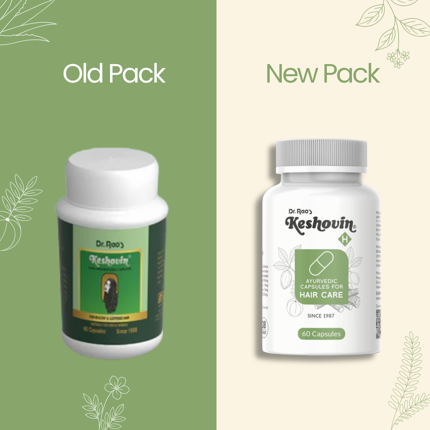 Stronger Roots, Reduced Hair Fall & Improved Hair Thickness – Keshovin Hair Nourishing Growth Supplements