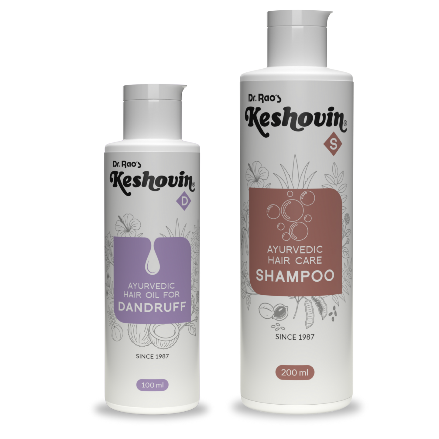 Combo of Dan-F (100ml), Keshovin Shampoo (200ml)