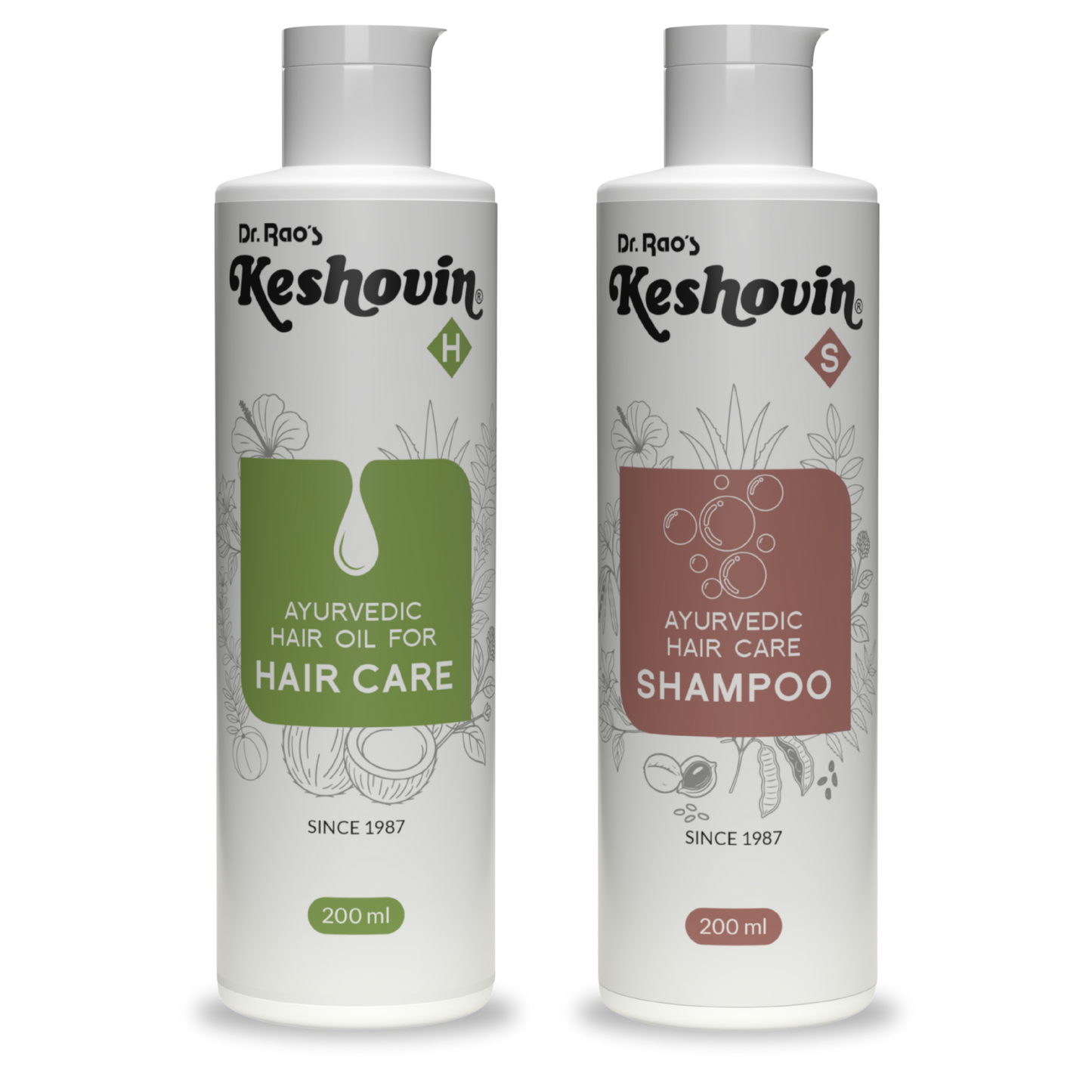 Combo of Keshovin Hair oil (200ml),Keshovin Shampoo (200ml)