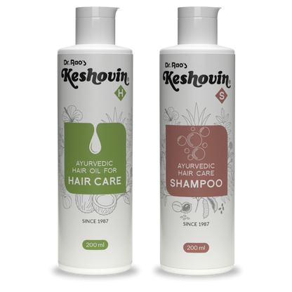 Combo of Keshovin Hair oil (200ml),Keshovin Shampoo (200ml)