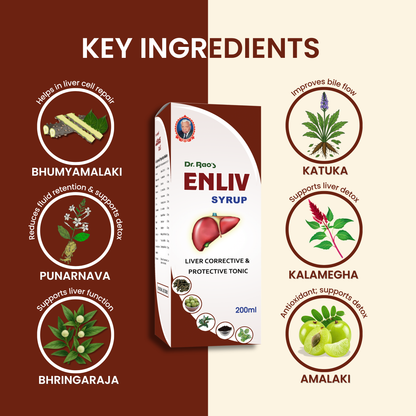 Liver Detox, Improved Digestion & Metabolic Health Support – Enliv Ayurvedic Liver Syrup