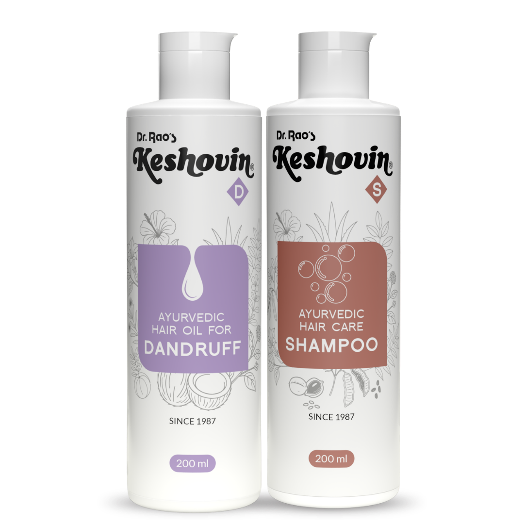 Anti-Dandruff & Scalp Healing Relief Solution – Keshovin-D Anti Dandruff Herbal Hair Oil