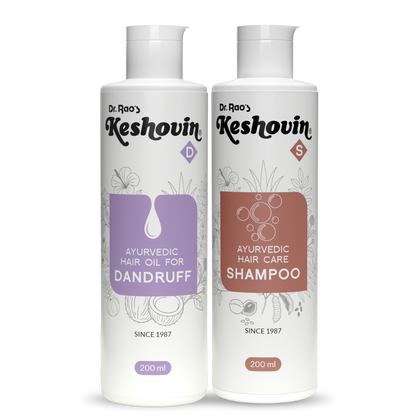 Anti-Dandruff & Scalp Healing Relief Solution – Keshovin-D Anti Dandruff Herbal Hair Oil