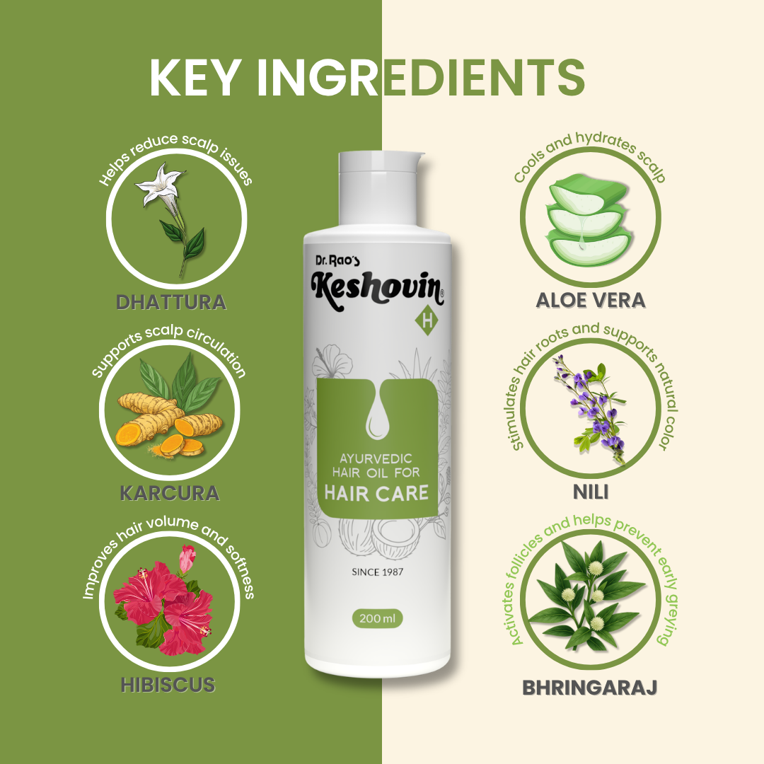 Keshovin Ayurvedic hair growth oil