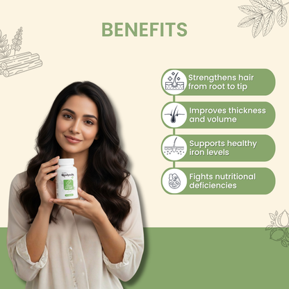 Stronger Roots, Reduced Hair Fall & Improved Hair Thickness – Keshovin Hair Nourishing Growth Supplements