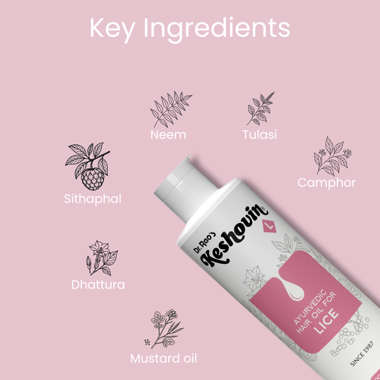 Keshovin-L Herbal Anti Lice Hair Oil